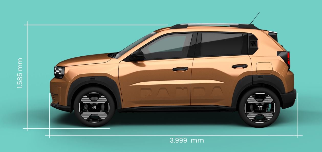 Nuova Fiat Grande Panda scoprila Sabato 29 e Domenica 30 marzo: Dimensioni